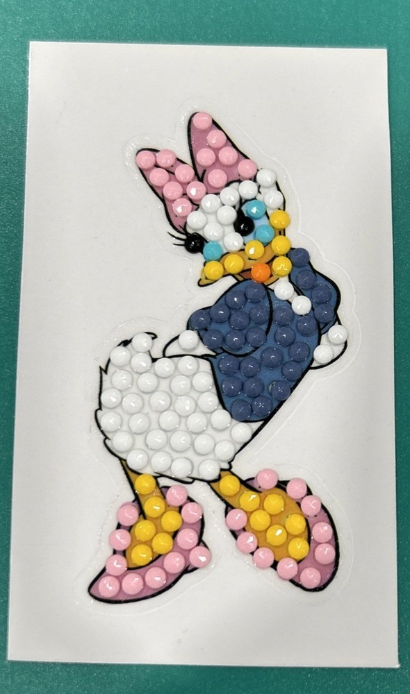 New! Daisy Duck Disney STICKER Diamond Art Decor Scrapbooking Dazzling Fancy