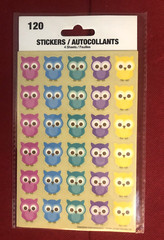 Greenbrier International Tri-Coastal Design OWL Stickers 4 sheets 120 Count
