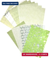 Textured Scrapbook Paper Mesh Fabric – Junk Journal Supplies Assorted Set 51 She