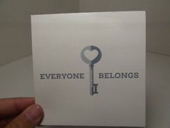 Official Disneyland sticker the 5th key Everyone Belongs