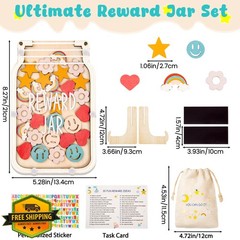 SCHOLOX Magnetic Star Reward Jar Mix-pattern