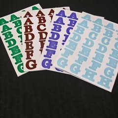 Creative Memories & Making Memories Lot 1 Large, Green ABC’s Alphabet Stickers