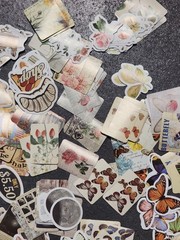 300 Pcs Vintage Stickers, Journaling. And Scrapbooking (Time Flies Set)