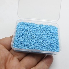 2000 pcs Opaque Glass small Beads 2mm (10/0) + Storage Box Jewelry Making