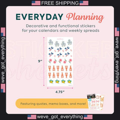 15-Sheet Whimsical Season Planner Sticker Pack for Journals