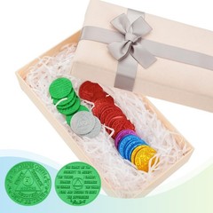 60 Pcs Recovery AA Chips and Medallions Bulk Sobriety Chip AA Tokens Medallio