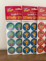 TREND Stinky Stickers Scratch N Sniff Retro Stickers x 5 Packs! FREE SHIP!