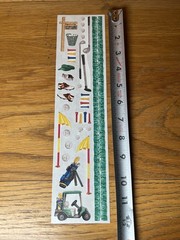 CREATIVE MEMORIES GREAT LENGTH Sticker SHEET GOLF CART GOLFING CLUBS TEES BALLS