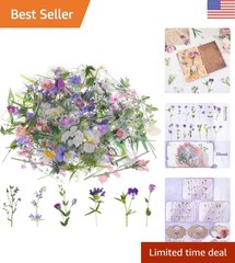 120 Colorful Transparent Flower Stickers for Scrapbooking and Craft Projects