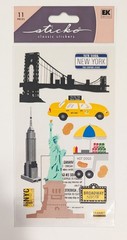 New York City United States Travel Destination Scrapbooking Stickers By Sticko