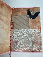 valentines junk journal scrapbook tassel pen clip 56 pages mouse couple sewn