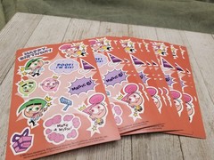 Lot of 20 Vintage Fairly Odd Parents Stickers Sheets Nickelodeon Birthday