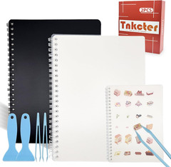 2 Pack Reusable Sticker Book Collecting Album Contains 30+30 blank release paper