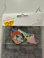 American Craft Amy Tangerine Grab Bag Die Cuts Cardstock Stickers Scrapbooking