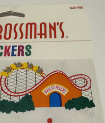 VTG Mrs. Grossman’s Stickers Carnival Amusement Park 2 Sheets 1999 Acid Free NOS