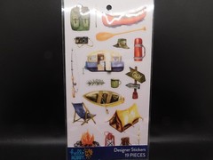 Hello Hobby designer stickers Camping 19pcs