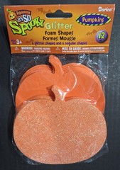 Foamies-It’s So Spooky Glitter Foam Shapes of Pumpkins-12 pieces