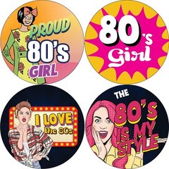 80’s Girl Stickers (20 Sets X 16 Designs)