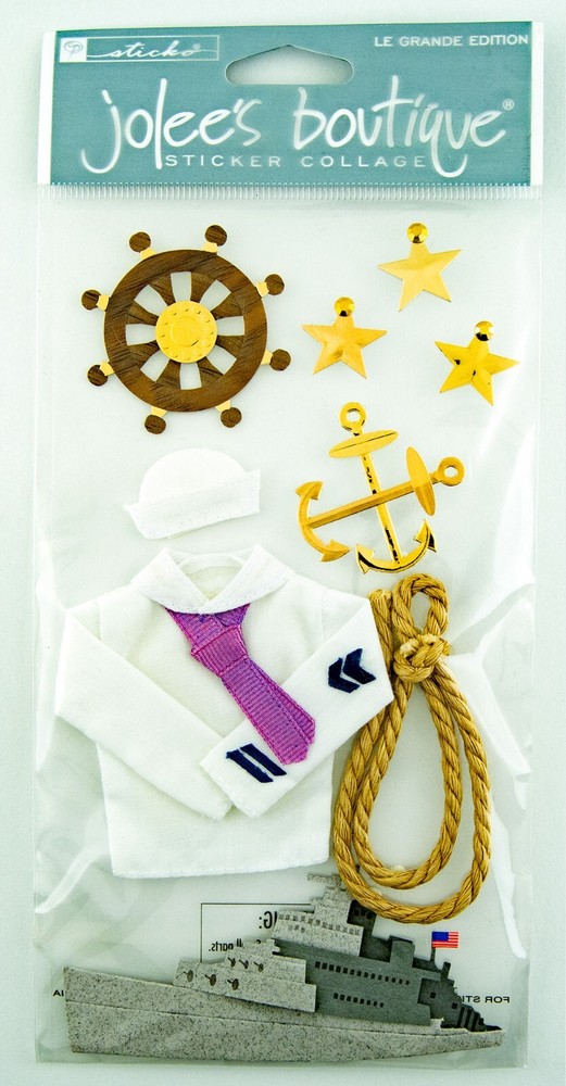 Jolee’s Boutique Sticker Collage Le Grande Edition Navy Set Violet EK Success