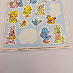 Vtg Introduct IJsselstein Stickers Easter Bunny Ostern Hase Tiere Aufkleber Y2K