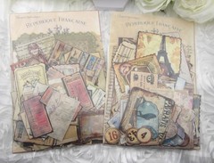 100pc Vintage Junk Journaling Supplies Theme: Post Card, Travel & Ticketing