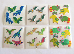 Vtg Great Seven Sticker Mod – You Choose Bat Raccoon Skunk Opal Fuzzy Prism