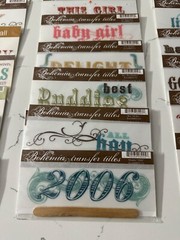 My Mind’s Eye Bohemia Transfer Titles Rub On Scrapbooking Craft (You Choose)
