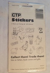 CTP SCRATCH N SNIFF STICKERS 2 SHEETS EACH IN HANGER PACKS