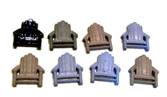 Lot of 33 Seashore Themed Flatbacks For Crafting – Seagulls, Chairs – NEW (#40)