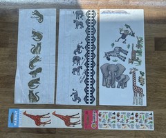 🐯 Huge Lot Of Zoo Safari Desert Animals Stickers Vintage Scrapbook Crafts Gifts