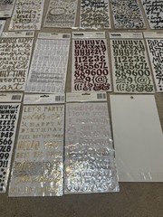 LOT Thickers /American Crafts /Puffy /Scrapbook Stickers Letters Various Brands