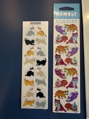 Vintage Stickers Flowers & Cats 17 Packets Multiple Sheets Per Pack New