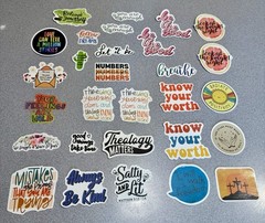 Motivational Inspirational Good Vibes Religious Stickers Lot Of 29