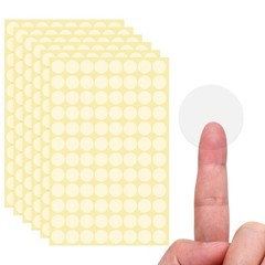 2000 Pcs Clear Circle Stickers, 0.79 Inch Self-Adhesive Clear Round Stickers
