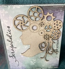 Lot of (5) Chipboard Accents by Scrapaholics, Quotes, Nature, Steampunk- New