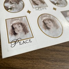 Vintage Hallmark Stickers Little Girl Angels Peace Love Joy 1 Sheet – Open Box