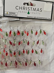 Bundle of 13 HL Paper Studio Christmas Lights 3D Embellishment (4 pcs)