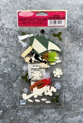 VINTAGE Jolee’s Disney Scrapbook Stickers Mickey Tree Pluto Snow Christmas