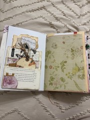 Pink Soft Cover Junk Journal Full of Decorative Ephemera