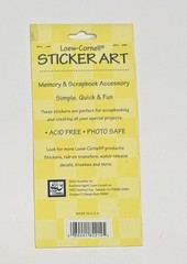Lot of 3 Packs Loew-Cornell Sticker Art Floral Birds 2214 2224 2221 Vintage NIP