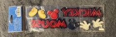 MICKEY MOUSE TITLE Embroidered Stickers (8pc)Disney•Gloves•Head Icons•Disneyland