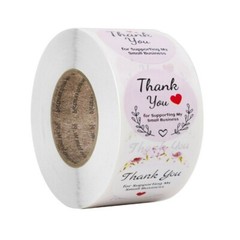 500Pcs 1.5″ Thank You Stickers Thank You For Supporting Small Business Labels