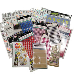 Scrapbook Supplies Lot | Stickers | Stencils | PLEASE READ | 27 pks