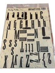 Alphabet Stickers Scrapbook Lot Typewriter Letters Rusty Pickle Vintage Crafts