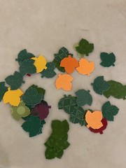 200 Fall Leaf Leaves DIE CUTS PUNCHES CONFETTI Stamping Up