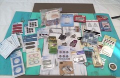 50+ Mixed Scrapbooking Supplies Lot Craft Embellishments & Metal Accents NEW