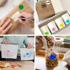1 Inch Round Removable Thermal Sticker Labels, Color Dot Stickers, Waterproof…