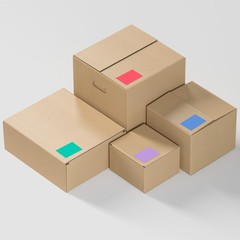 Colored Labels Stickers 3″ x 2″, Moving Labels for Boxes, 10 Colors, Large Ad…