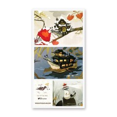 Fantasy Snail Adventure Stickers – Tiny Travels Sticker Sheet – Scrapbooks