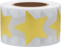 Gold Star Stickers for Kids Reward Metallic Foil Star Labels 1.5 Inch 500 Total